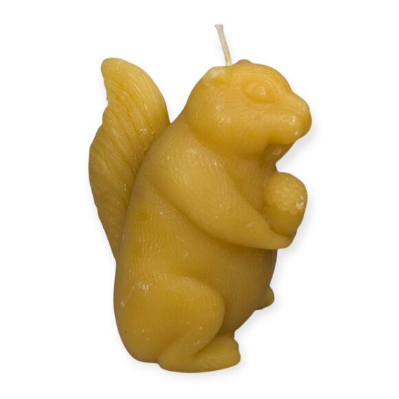 NWT Target Squirrel Figure Unscented Candle 4" x 3 4/5" x 2 3/4" Yellow Unused - Picture 1 of 10